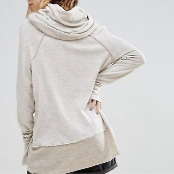 Free People Beach Cocoon Cowl Neck Pullover Tunic Top - Picture 10 of 16